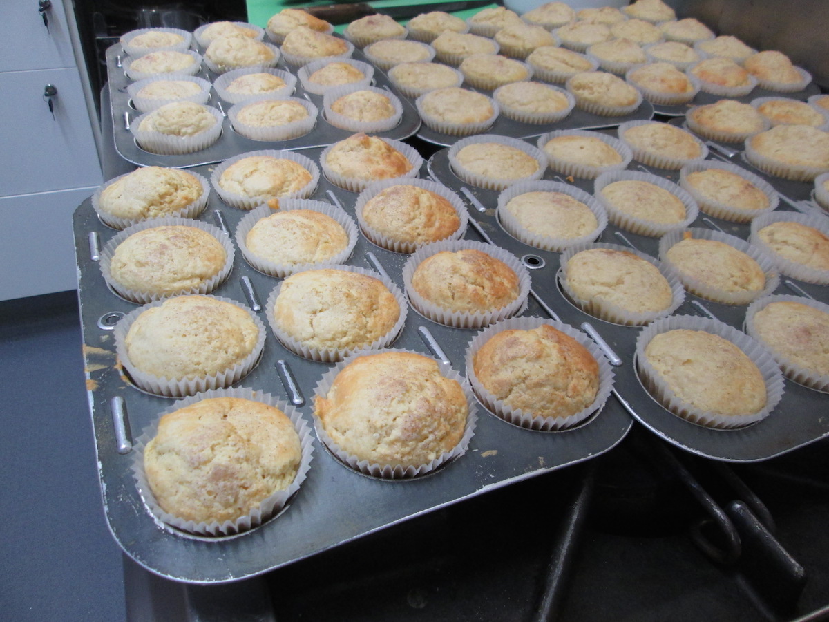 Delicious and healthy muffins baked for the children at St Morris Community Child Care Centre